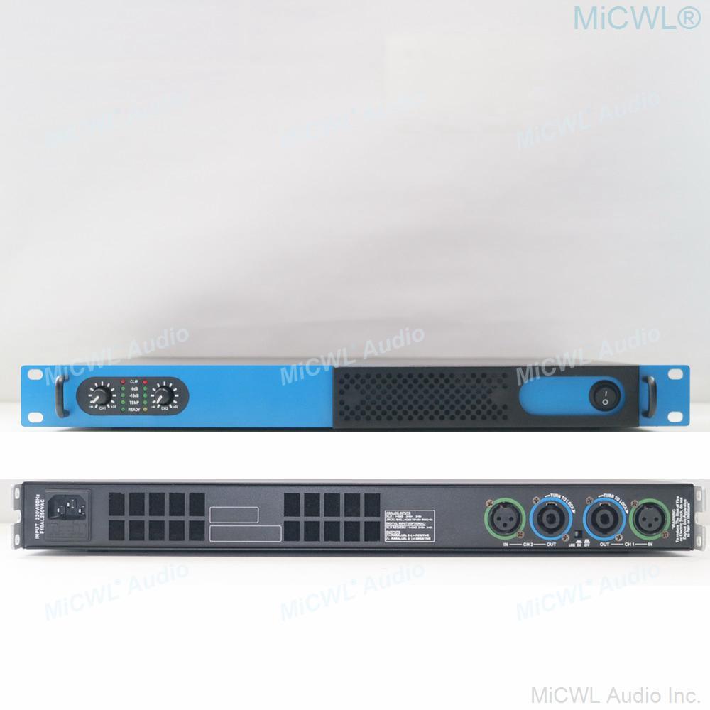 MiCWL 6000W Peak Dual Channel Stage DJ Karaoke Digital Power Amplifier Blue AMP Standard Rack 19" - MiCWL Audio Inc