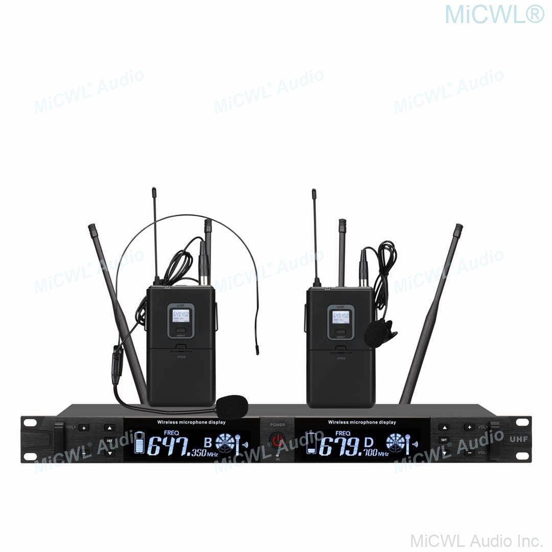 Pro QLXD Bigger LED Screen UHF Wireless Dual KSM8 Microphone System High Quality SKM9000 Beta58 Headset Audio Microfones - MiCWL Audio Inc