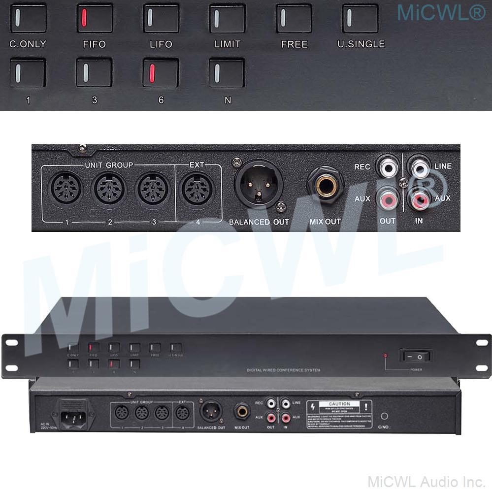 CCS600 Pro Conference Desktop Gooseneck Microphone Built-in speaker System Meeting Solutions President Delegate MiCWL A350M-A05 - MiCWL Audio Inc