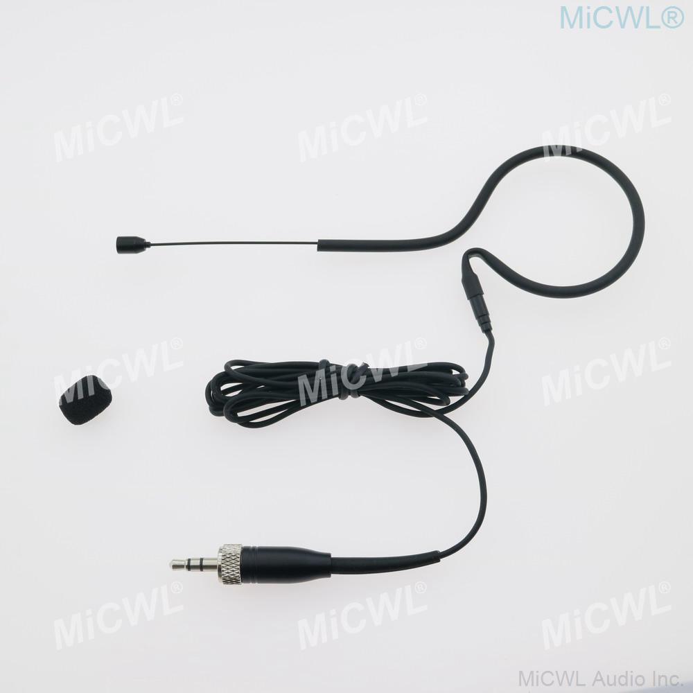 MiCWL Audio earset Headset Microphone for Sennheiser G3 G4 Shure ULX UR Audio-Technica ATW AKG MiPro ACT 3.5mm Black - MiCWL Audio Inc