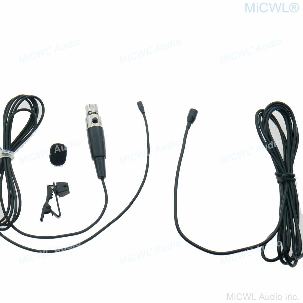 Super Miniature Hidden Clip-On Lavalier Microphones For Shure ULX SLX PGX GLX QLX KCX Wireless Mic System Mini TA4F - MiCWL Audio Inc