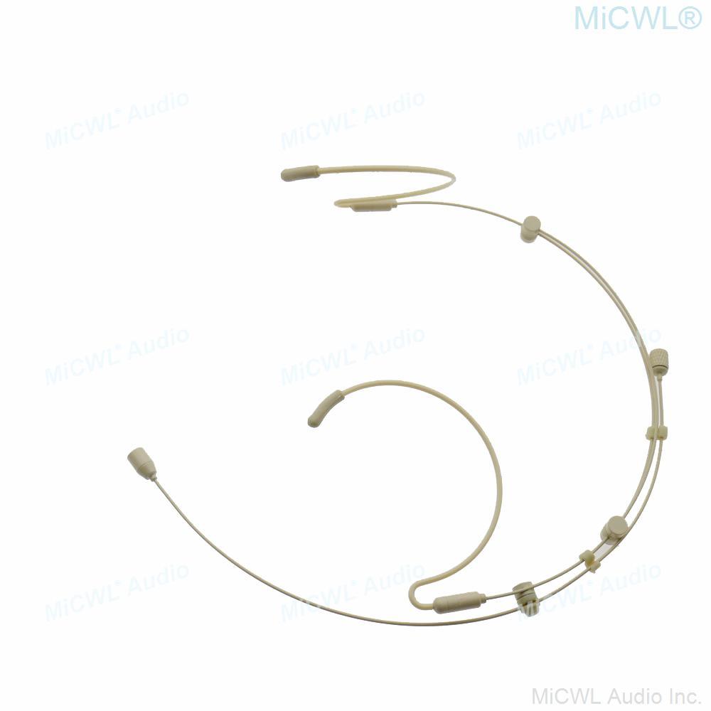 Folding Headset Microphone For AKG Samson Wireless Mic System Mini XLR 3Pin TA3F Foldable Frame Detachable Cable - MiCWL Audio Inc