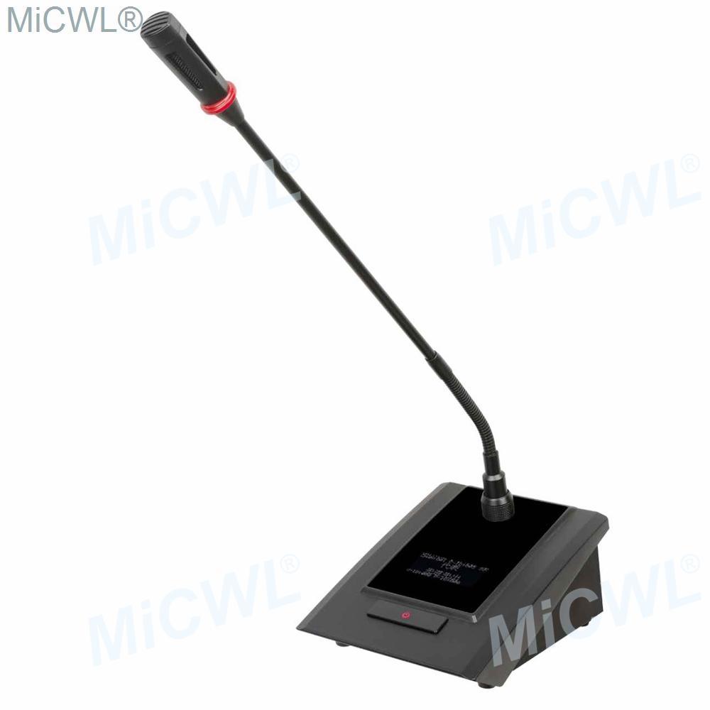 Top Quality 12 Desk Digital Wireless Audio Conference Microphone System 12 Table Gooseneck President Delegate MiCWL A10M Series - MiCWL Audio Inc