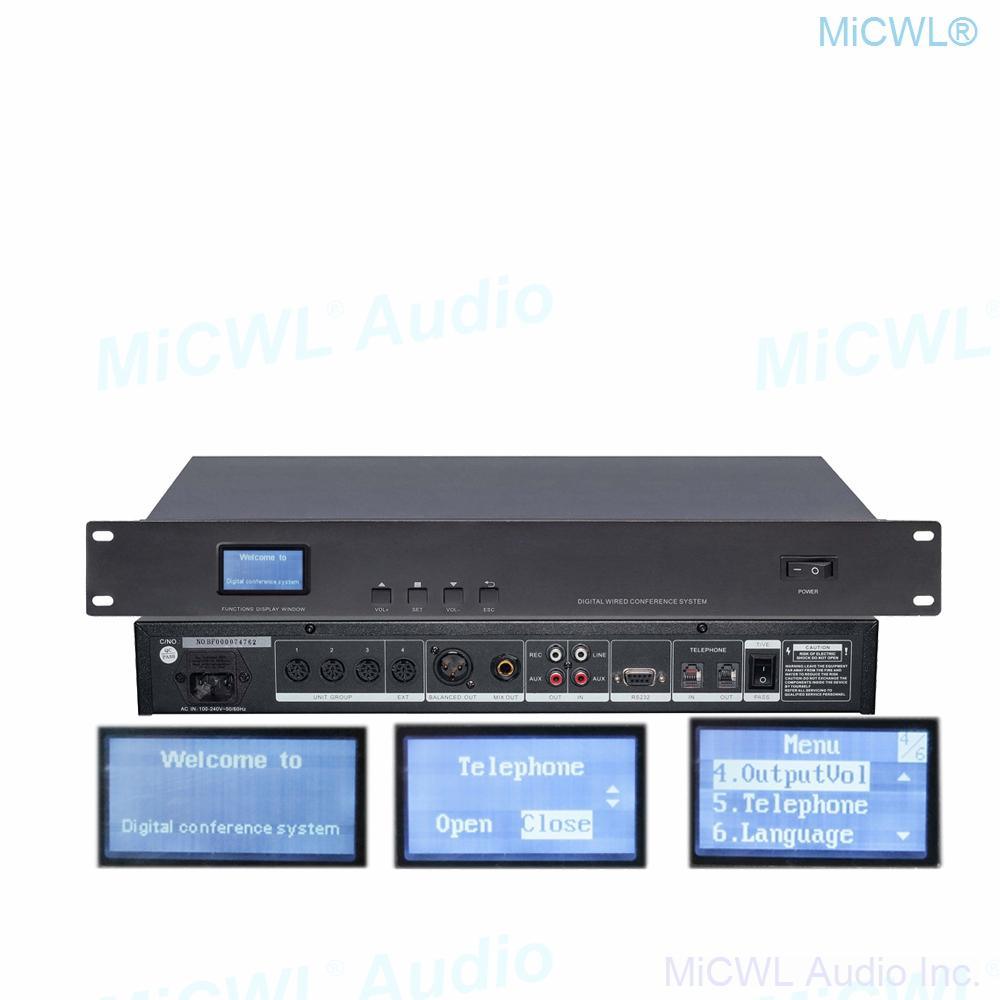 Pro MXC630 Digital Desktop Gooseneck Microphone Conference Room System President Delegate Built-in speaker MiCWL A351M-A3516 - MiCWL Audio Inc