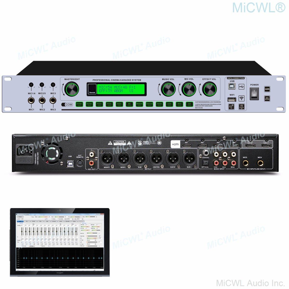 High-End KX600 Digital Decoder HDMI 3 Input 1 Output Studio Effector KX200 Upgrades WiFi PC Software 5.1 Decoding Processor - MiCWL Audio Inc
