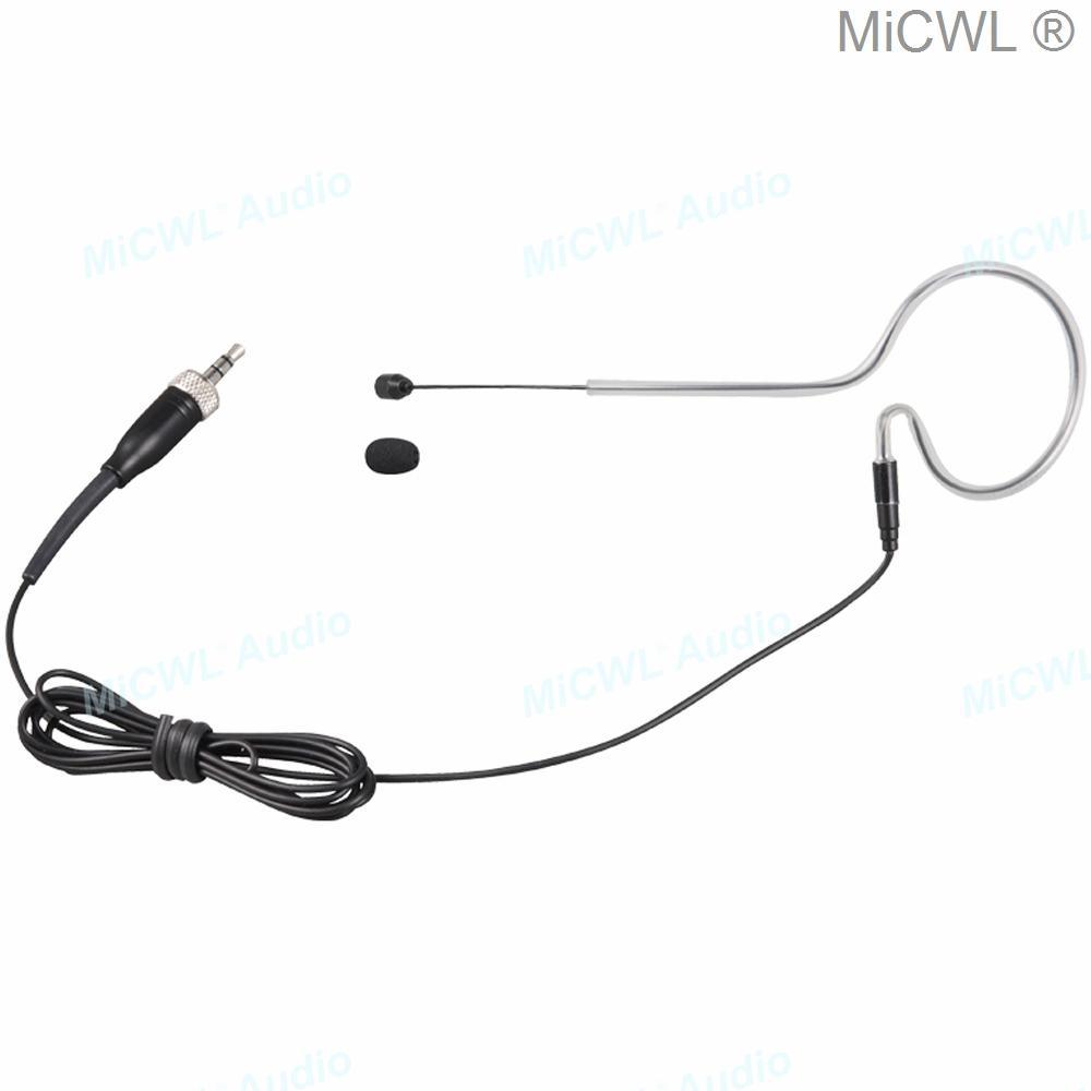 MiCWL Audio earset Headset Microphone for Sennheiser G3 G4 Shure ULX UR Audio-Technica ATW AKG MiPro ACT 3.5mm Black - MiCWL Audio Inc