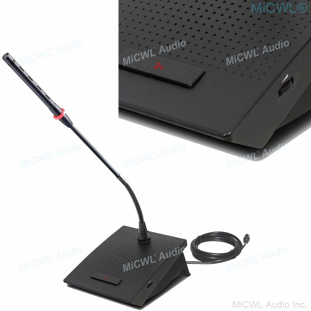 MiCWL High-End Digital Wired Table Gooseneck Microphone Discussion Conference System For Meeting Room A3517 - MiCWL Audio Inc