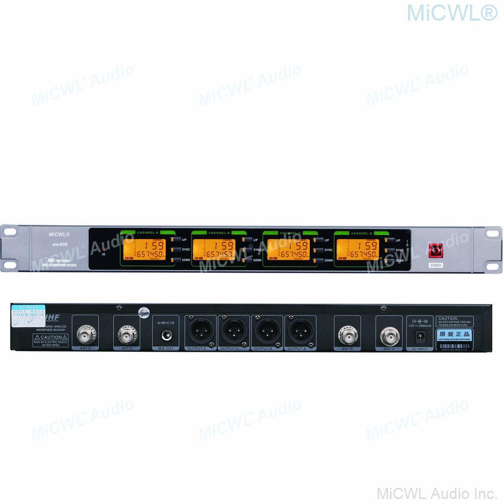 Original ew400 Gold 4 Handheld Digital Wireless Stage Studio KTV DJ Karaoke Microphone System UHF Adjustable Frequency MiCWL - MiCWL Audio Inc