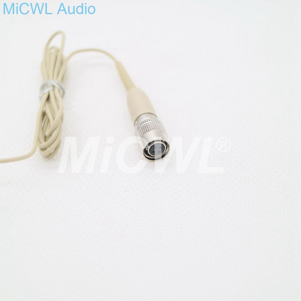 Mini Lavalier Lapel Microphone for Audio-Technica Belt Pack Wireless Black Beige color - MiCWL Audio Inc