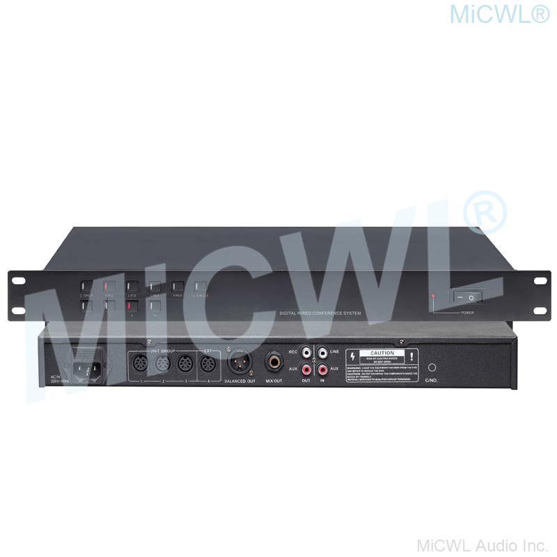 CCS200 Wired Table Gooseneck Conference Microphone System Meeting Room Solutions President Delegate Mics MiCWL A350M-A04 - MiCWL Audio Inc