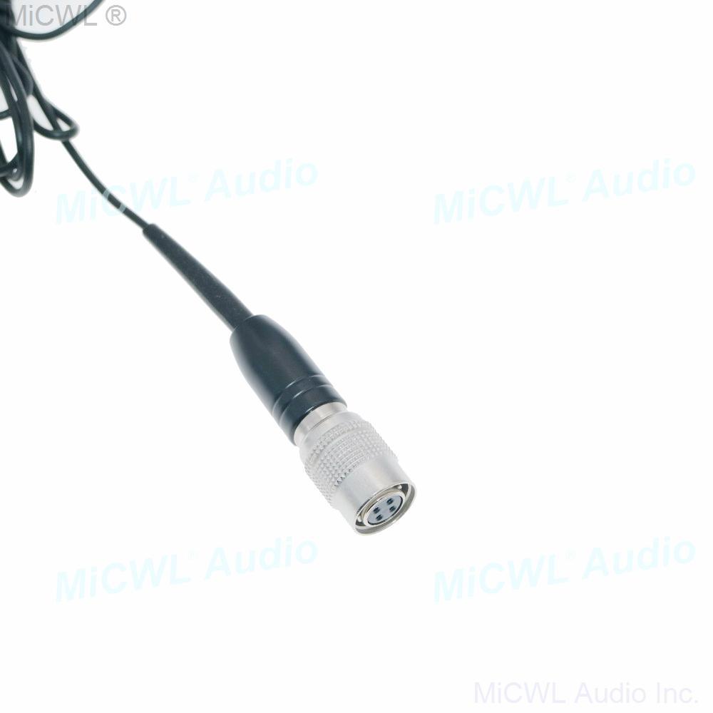 Black color Mini Tie Clip Lapel Lavalier Microphone For Audio Technica Wireless BeltPack Transmitter - MiCWL Audio Inc