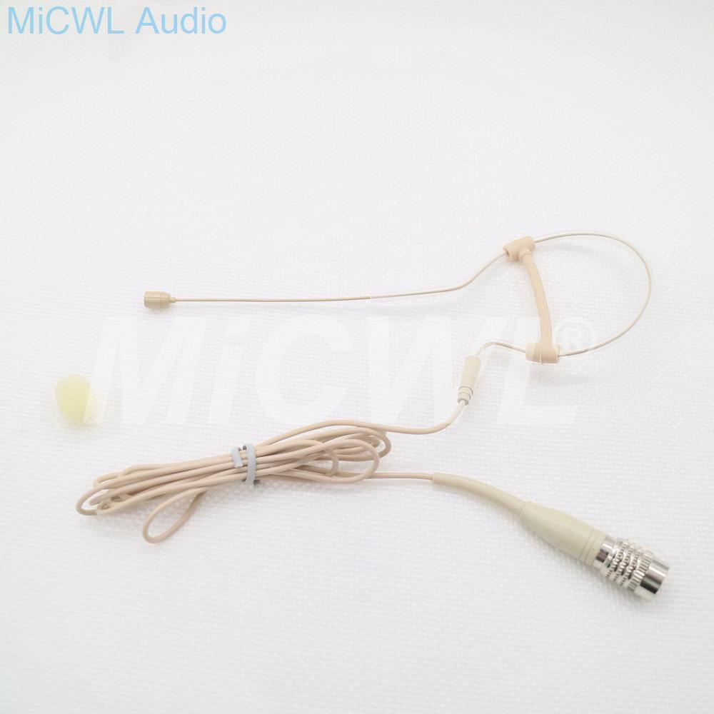 Single Hook Ear Condenser Microphone Omni-directional Head Worn Earphones For Audio Technica Wireless System Stage Performance - MiCWL Audio Inc