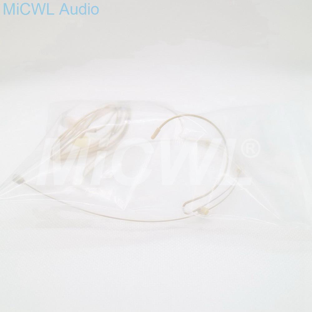 TA4F 4Pin Beige Headworn Microphone For Shure Wireless System Omni-directional Condenser Headset Conference Mics - MiCWL Audio Inc