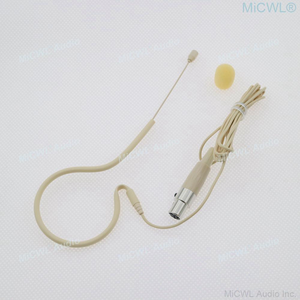Hidden Mini Beta53 Headset Microphone For Shure SLX ULX PGX AD4D AD4Q GLXD QLXD Wireless Mic System TA4F - MiCWL Audio Inc
