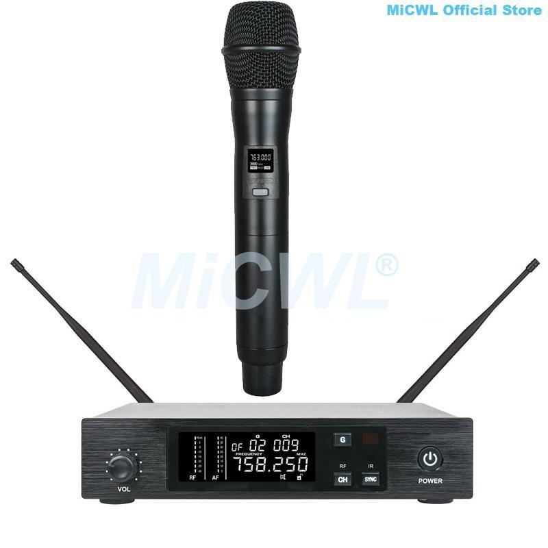 MiCWL D100 UHF Wireless Audio Microphone Karaoke Stage Home Church School Headset Handheld Lavalier Microphones System - MiCWL Audio Inc