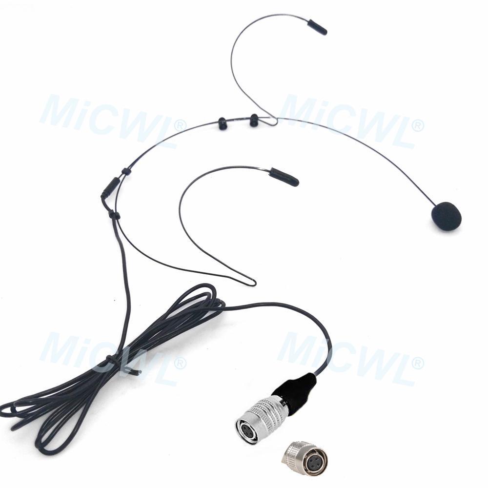 Black Omnidirectional Headset Microphone for Audio-Technica ATW Sennheiser G3 G4 Shure ULX UR AKG MiPro ACT 3.5mm Jack Condenser - MiCWL Audio Inc