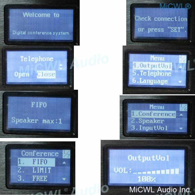 Pro MXC630 Digital Desktop Gooseneck Microphone Conference Room System President Delegate Built-in speaker MiCWL A351M-A3516 - MiCWL Audio Inc