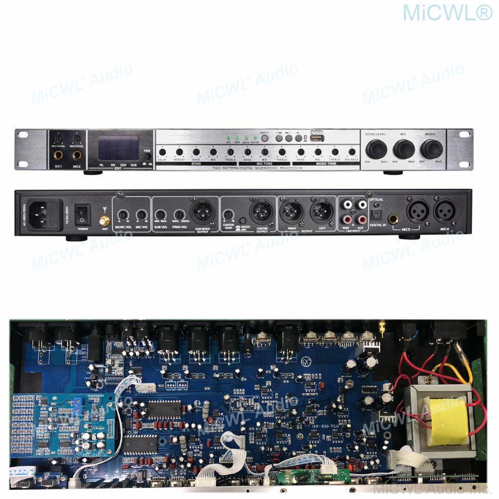 Professional Digital Effects Bluetooth Anti-noise Processor with PC Software and 4 Channel 7000W Power Amplifier MiCWL MX2 Kit - MiCWL Audio Inc