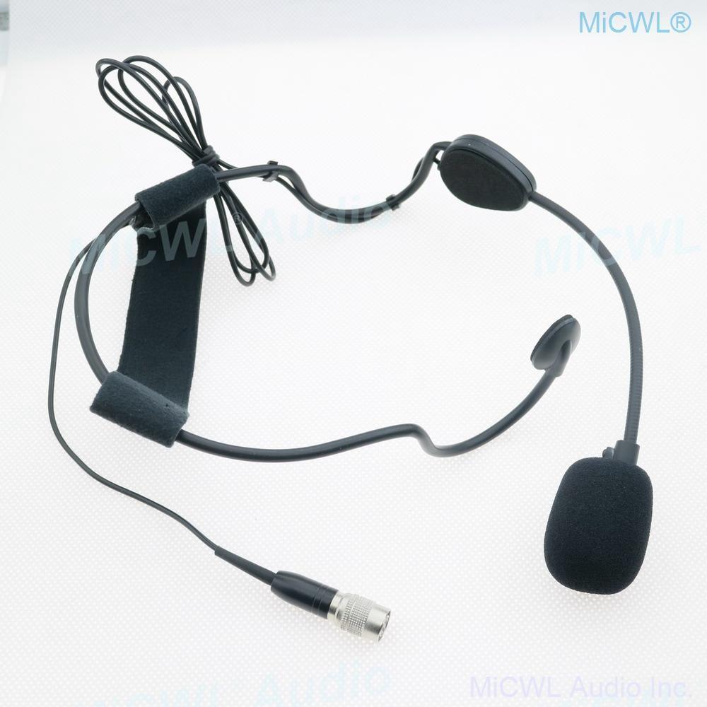 MiCWL ME3 Dynamic Head wear Microphone for Audio-Technica ATW MKE3 Wireless Headset Mics Hirose 4Pin - MiCWL Audio Inc