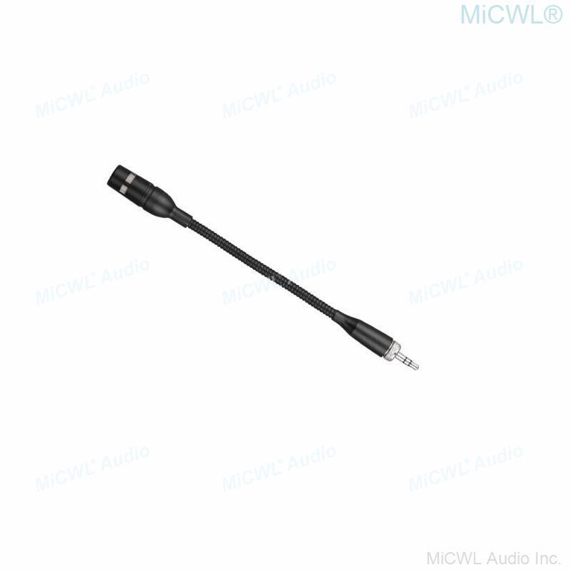 Portable Gooseneck Interview Music Instrument Cardioid Microphone For Sennheiser BodyPack Transmitter - MiCWL Audio Inc