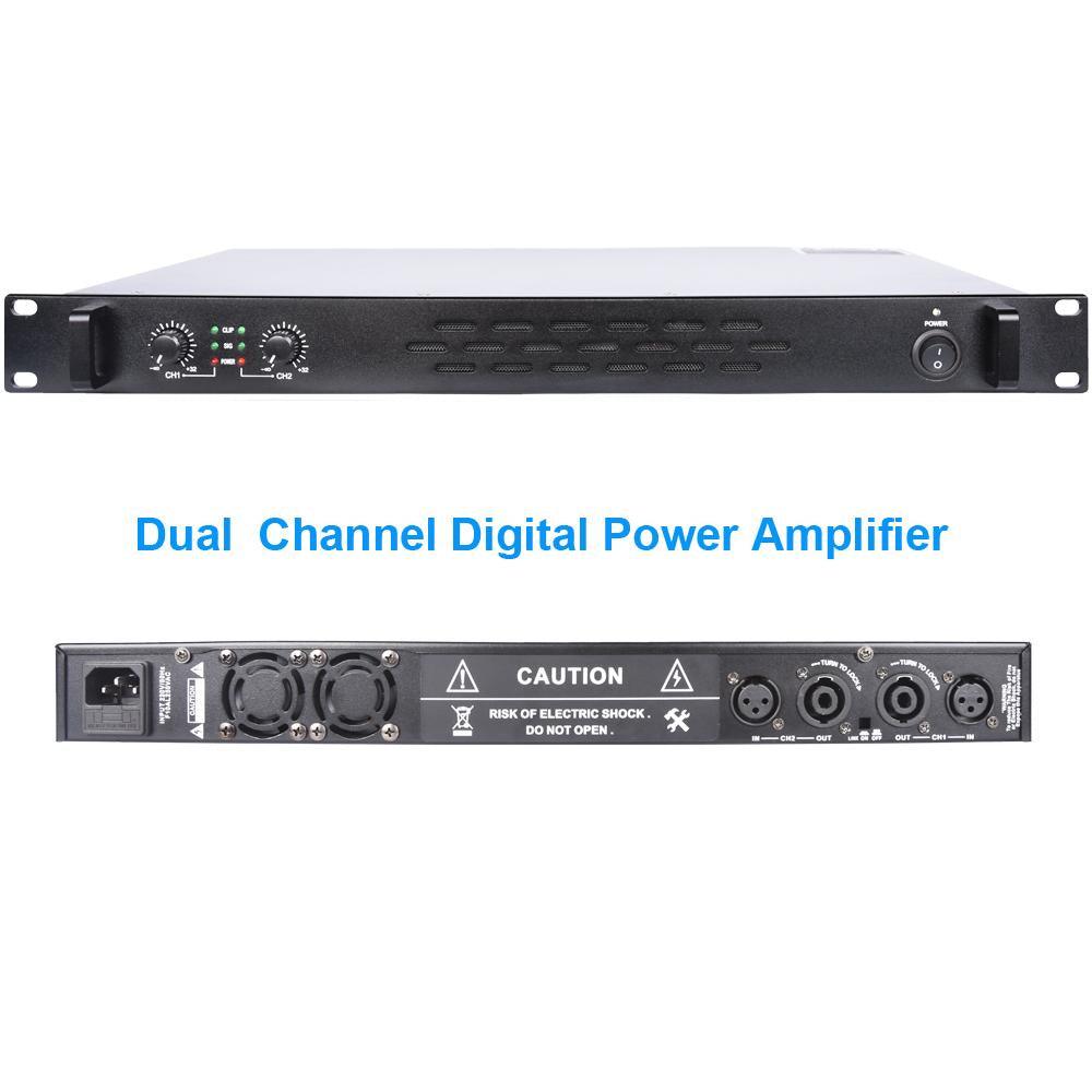 MiCWL Audio Dual Channel 2600W Digital Amplifier 4 Channel 6400 Watts High Power AMP 1U 19 inch Design - MiCWL Audio Inc