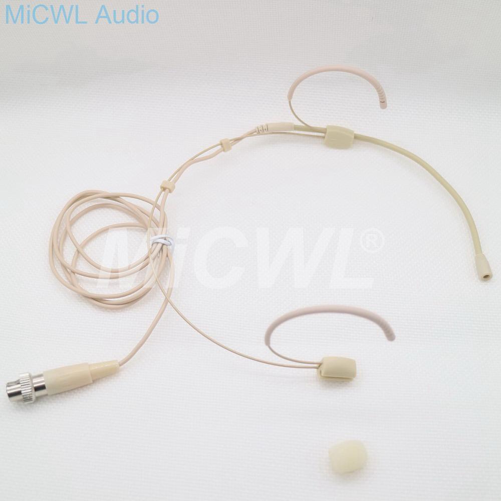 High-Quality Condenser Dual Hook Headset Microphone Omni-directional Headset Microphone For Sennheiser Shure AKG Audio Technica - MiCWL Audio Inc