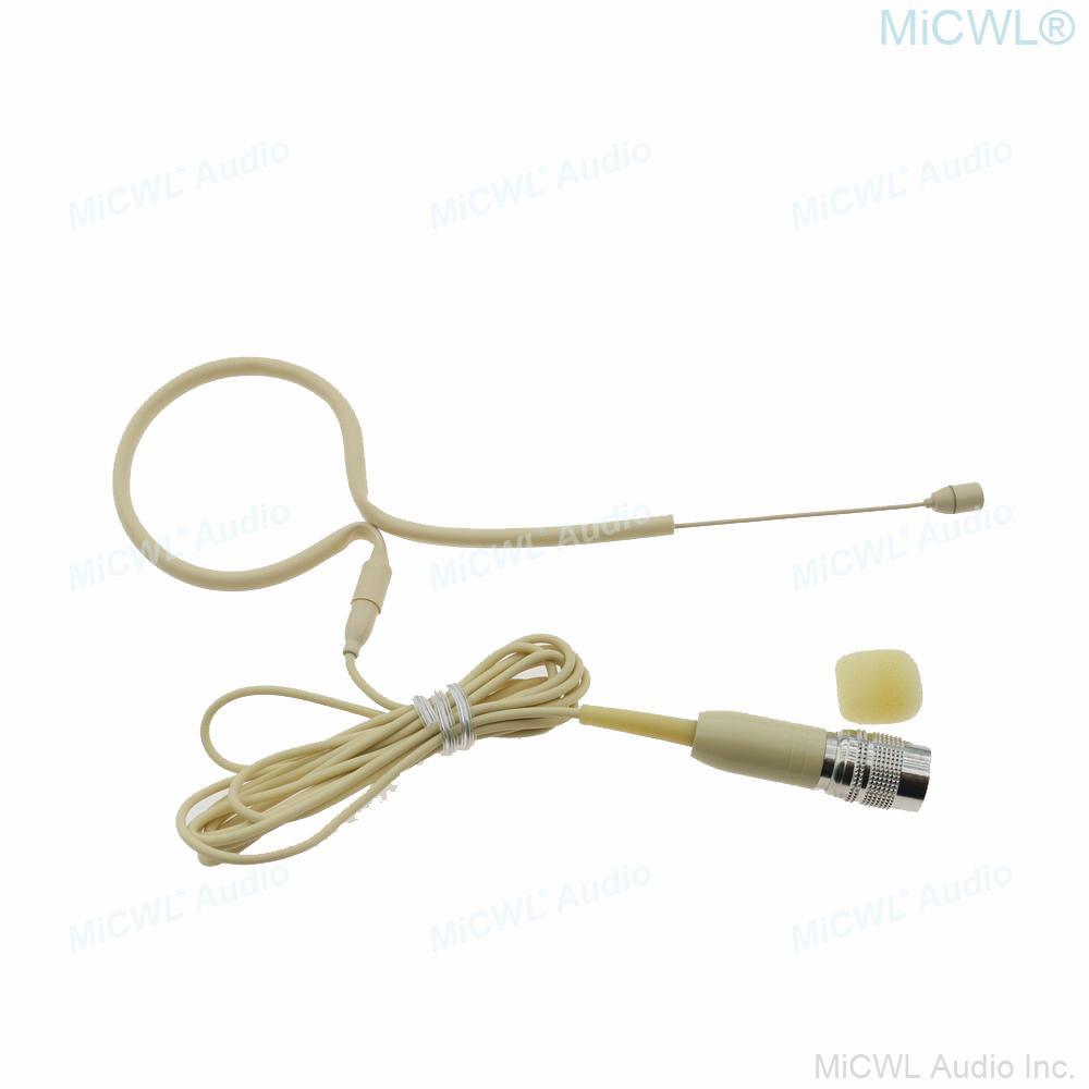 Skin Earset Headset Head Microphone For Sennheiser 3.5mm Shure TA4F AKG 3Pin Wireless Sing Speech Karaoke For Children Adults - MiCWL Audio Inc