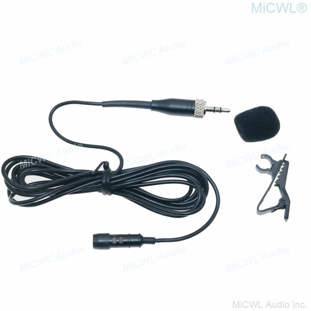 Hot Sell Tie Clip On Lavalier Microphone for Sennheiser Wireless Cardioid Microphones Core System 3.5mm Lock Free Shipping - MiCWL Audio Inc