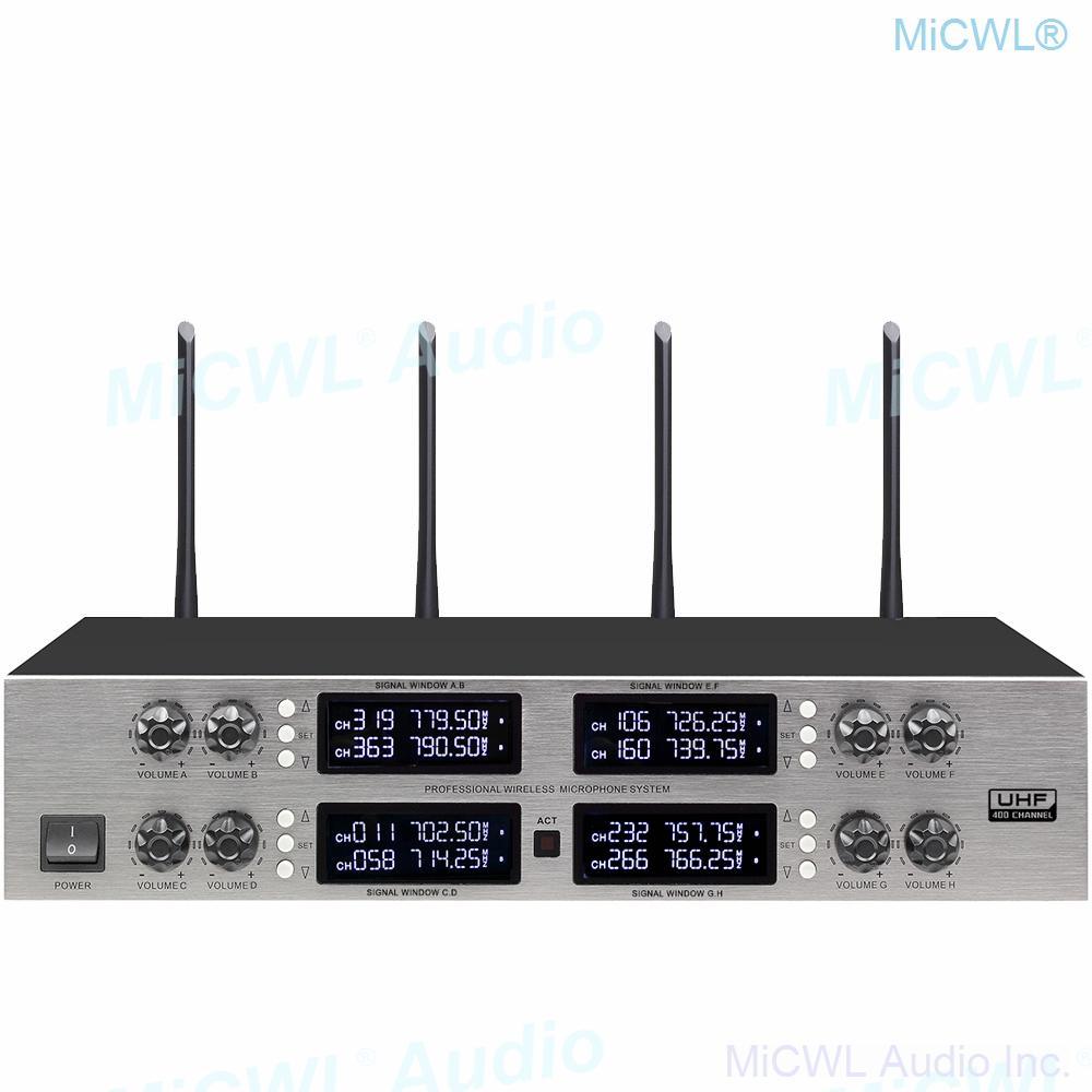 Pro 400 Channel CCS 900 Ultro Discussion Digital Wireless Microphone CCS-DL with 8 Cardioid Desktop Gooseneck Mic System - MiCWL Audio Inc