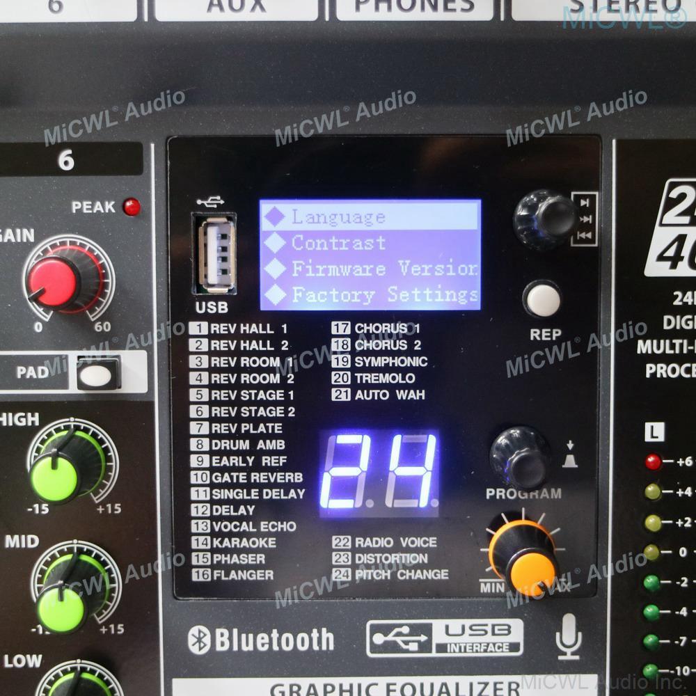 Professional MiCWL 8 Input Channel Sound Audio DJ Mixng Mixer Console Controller For Stage Home Theatre System - MiCWL Audio Inc