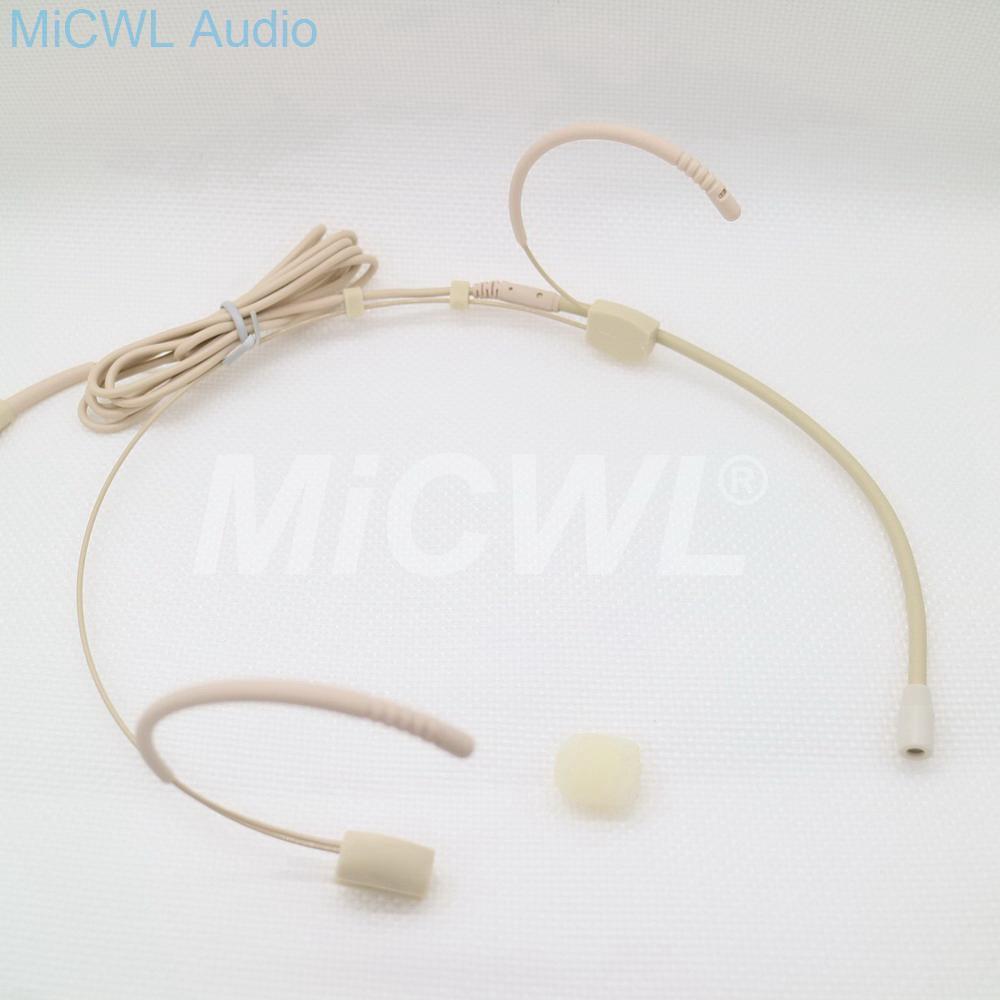 High-Quality Condenser Dual Hook Headset Microphone Omni-directional Headset Microphone For Sennheiser Shure AKG Audio Technica - MiCWL Audio Inc