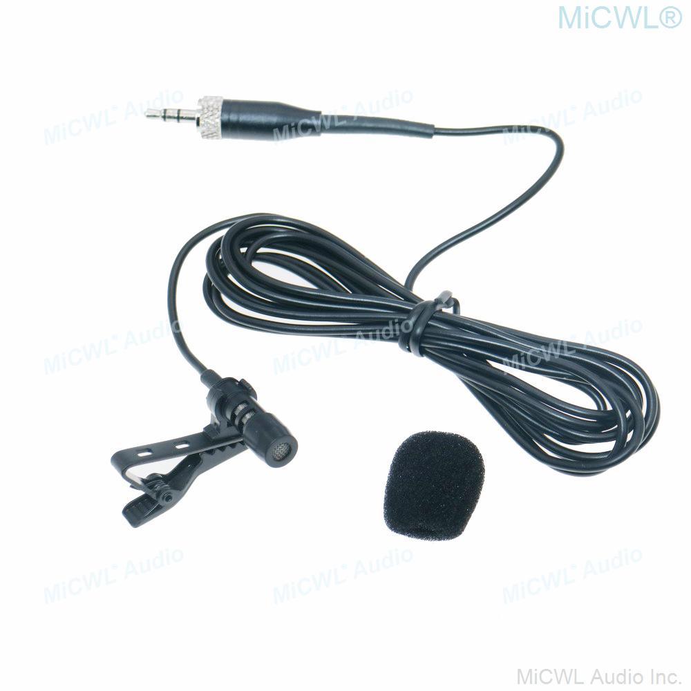 Hot Sell Tie Clip On Lavalier Microphone for Sennheiser Wireless Cardioid Microphones Core System 3.5mm Lock Free Shipping - MiCWL Audio Inc