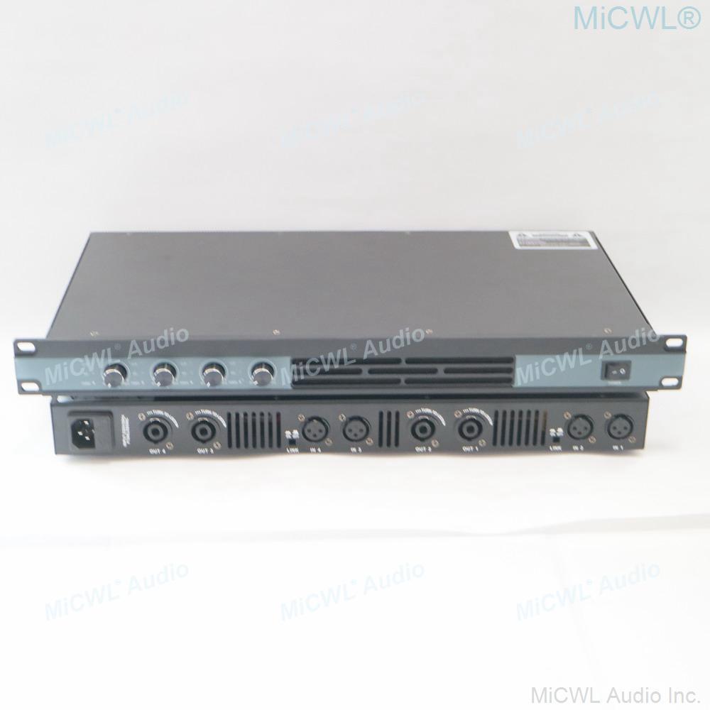 Top Quality 1U Standard 19"Rack 4 Channel 7000W Peak Digial Power Amplifier AMP 5200 Watt MiCWL D6400 - MiCWL Audio Inc