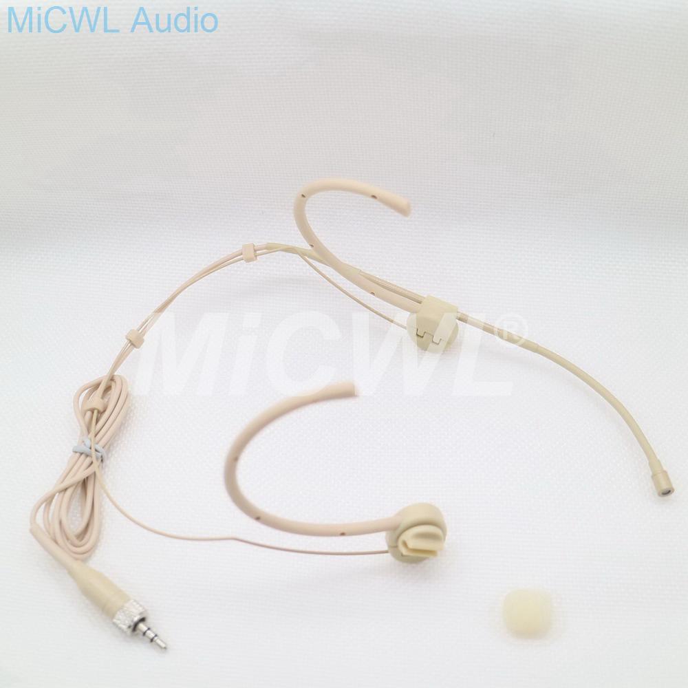 High-Quality Condenser Dual Hook Adjustable Foldable Headset Microphone Omni-directional Headset Microphone For Sennheiser - MiCWL Audio Inc