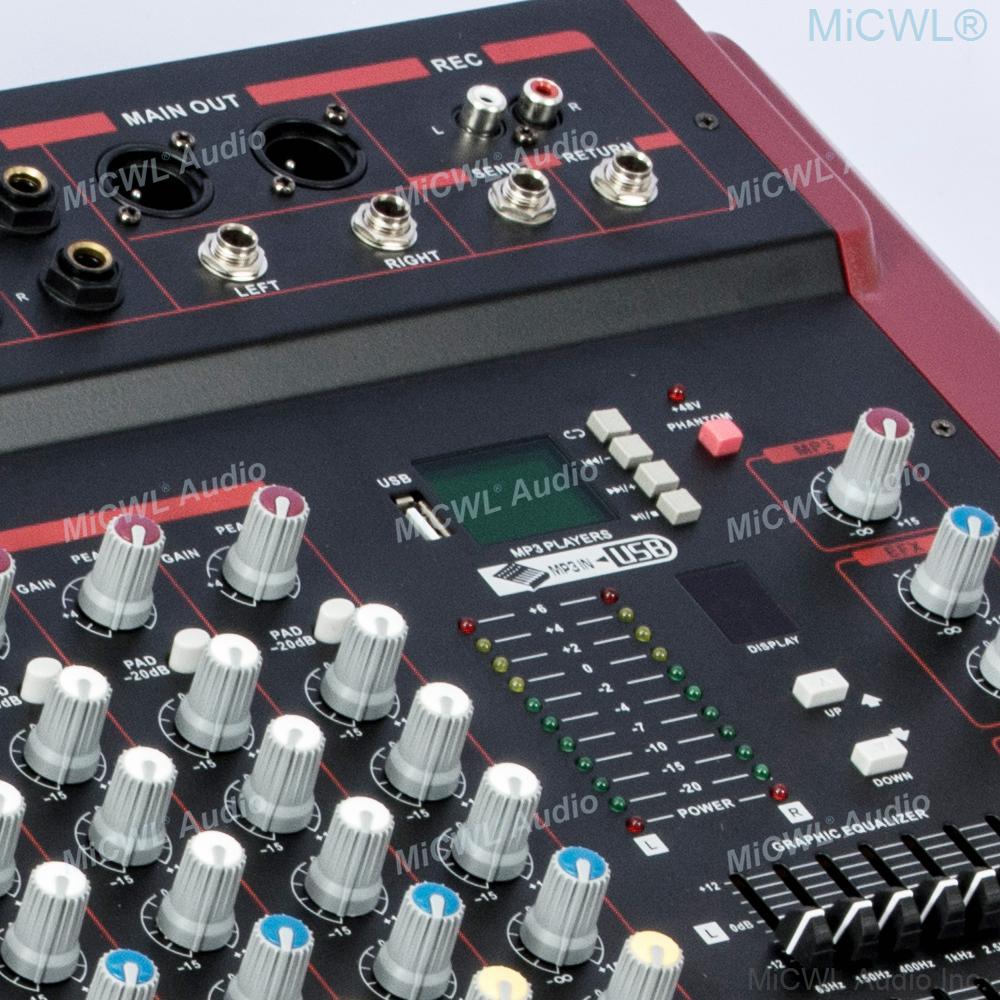 MiCWL 14 Channel New Generation 2800W Audio Mixer 12-Way Mixing Console Karaoke Music Live 2800 Watt 2-Ch Power Amplifier - MiCWL Audio Inc