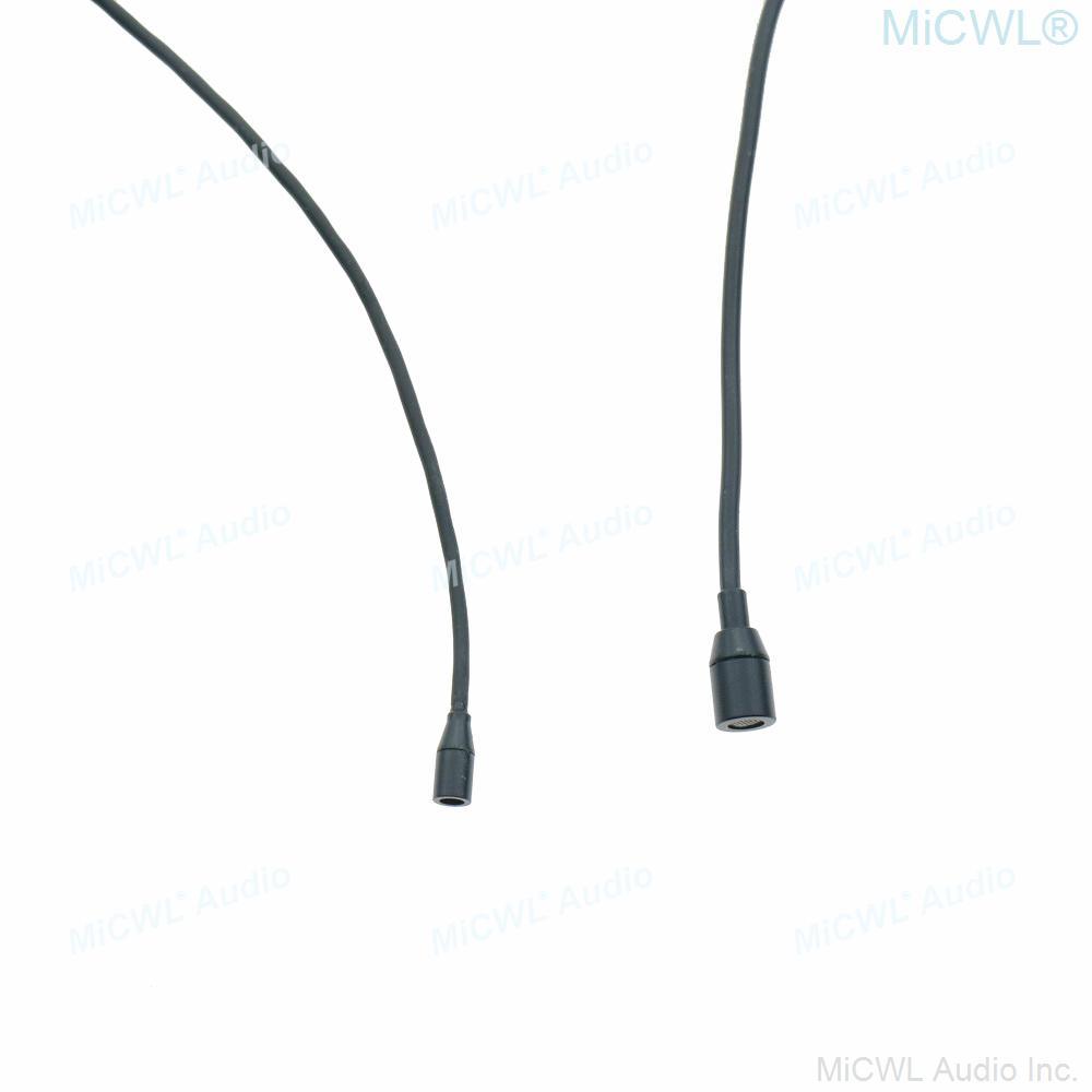 L322 Very Mini Hidden Lavalier Lapel Microphone For Shure Wireless BodyPack Clip-On Mic TA4F 4Pin Beige and Black - MiCWL Audio Inc