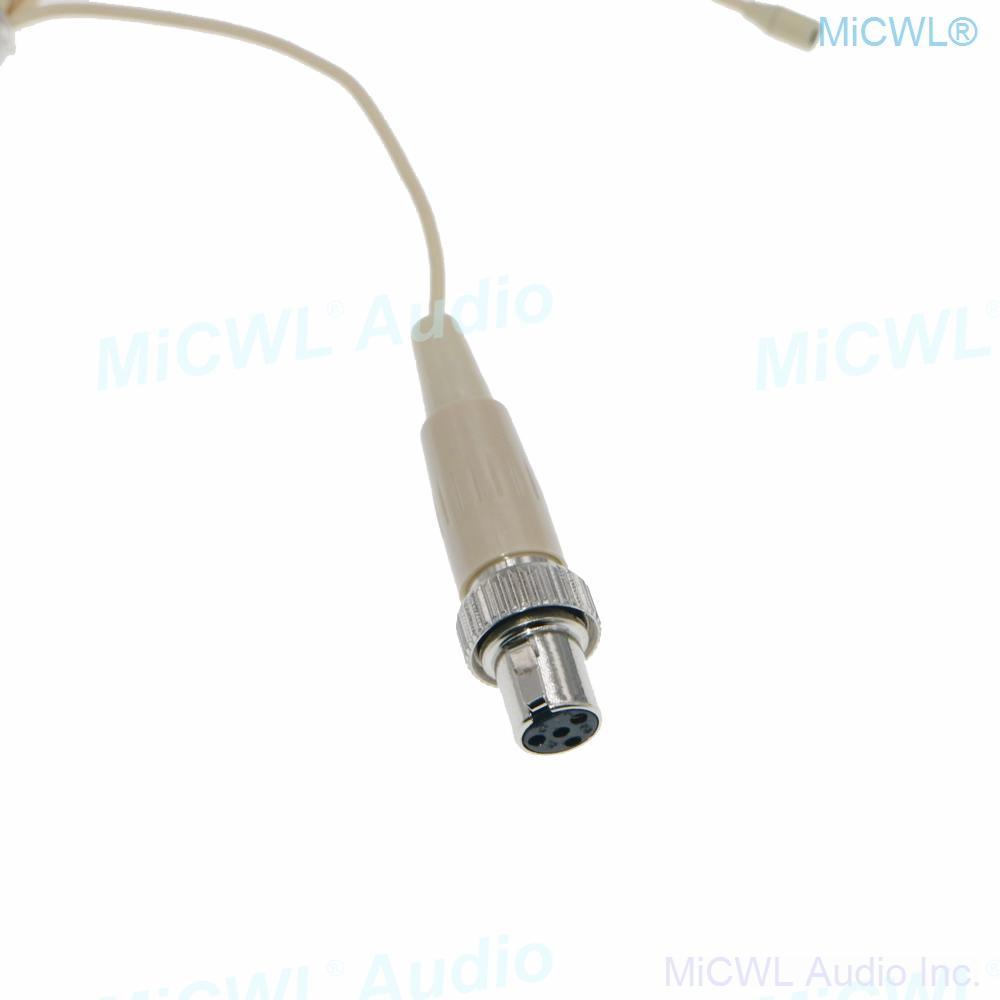 Miniature Lavalier Lapel Microphone For MiPro Audio Wireless Mics System TA4F 4Pin Lock - MiCWL Audio Inc