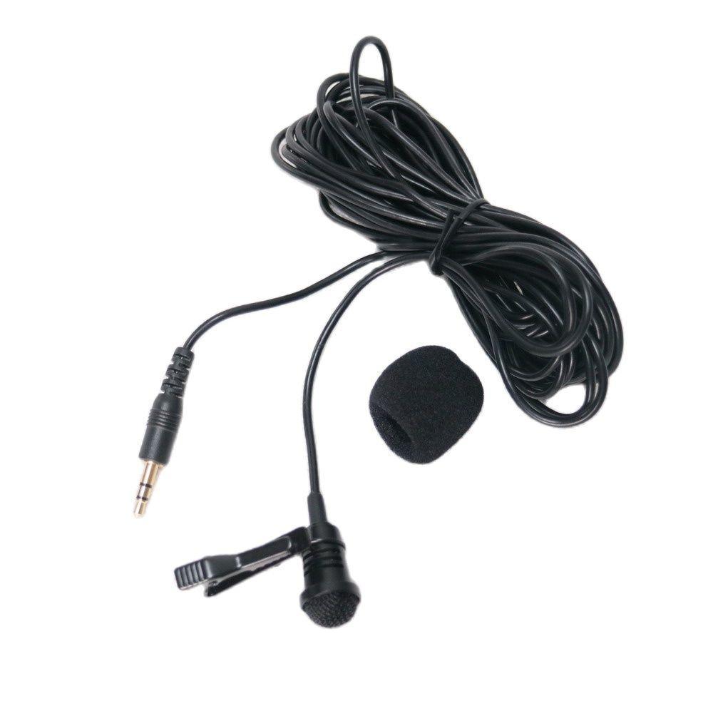 Clip-On Clip Lapel Cardioid Microphone with 3.5mm Stereo Jack Plug 6m Cable for Laptop PC Camera etc - MiCWL Audio Inc