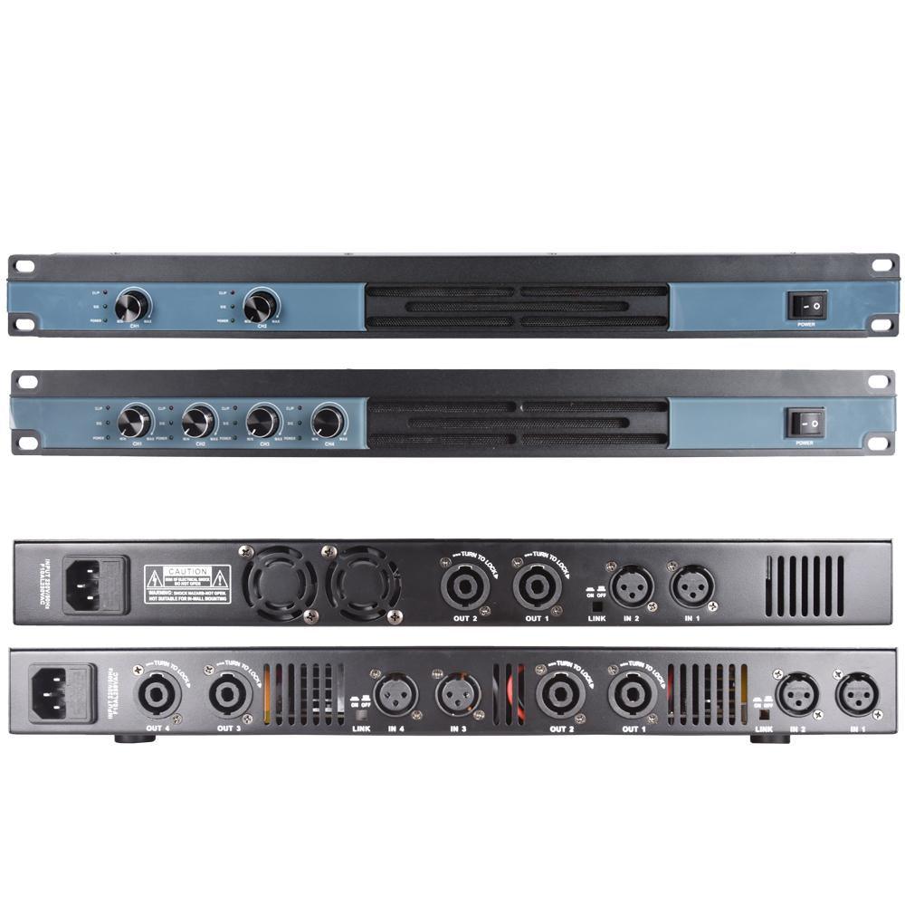 Advanced Digital Amplifier 4 Channel 6400 Watts 2 Ch 3200W High Power AMP 1U Drive 8 10 12 15 18 inch Speaker - MiCWL Audio Inc