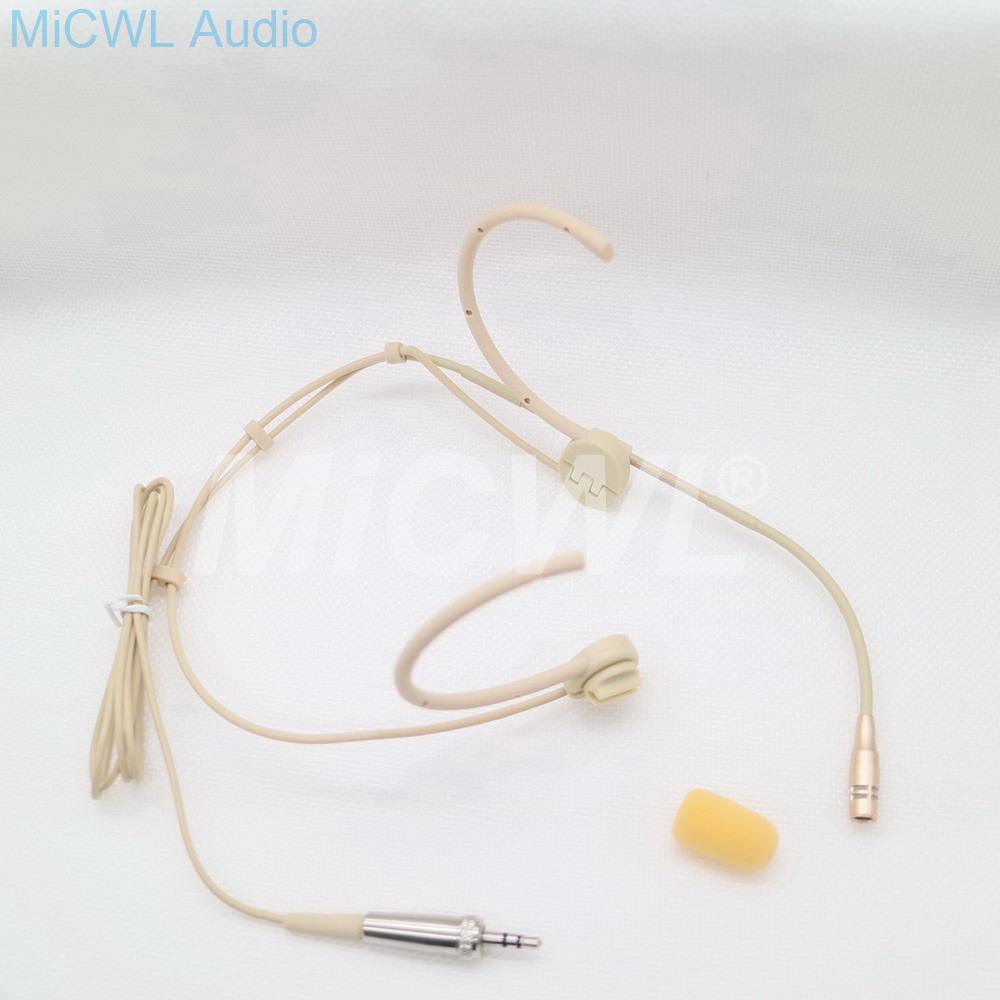 High-Quality Condenser Dual Hook Headset Foldable Microphone Adjustable Uni-directional Headset Microphone For Sennheiser - MiCWL Audio Inc