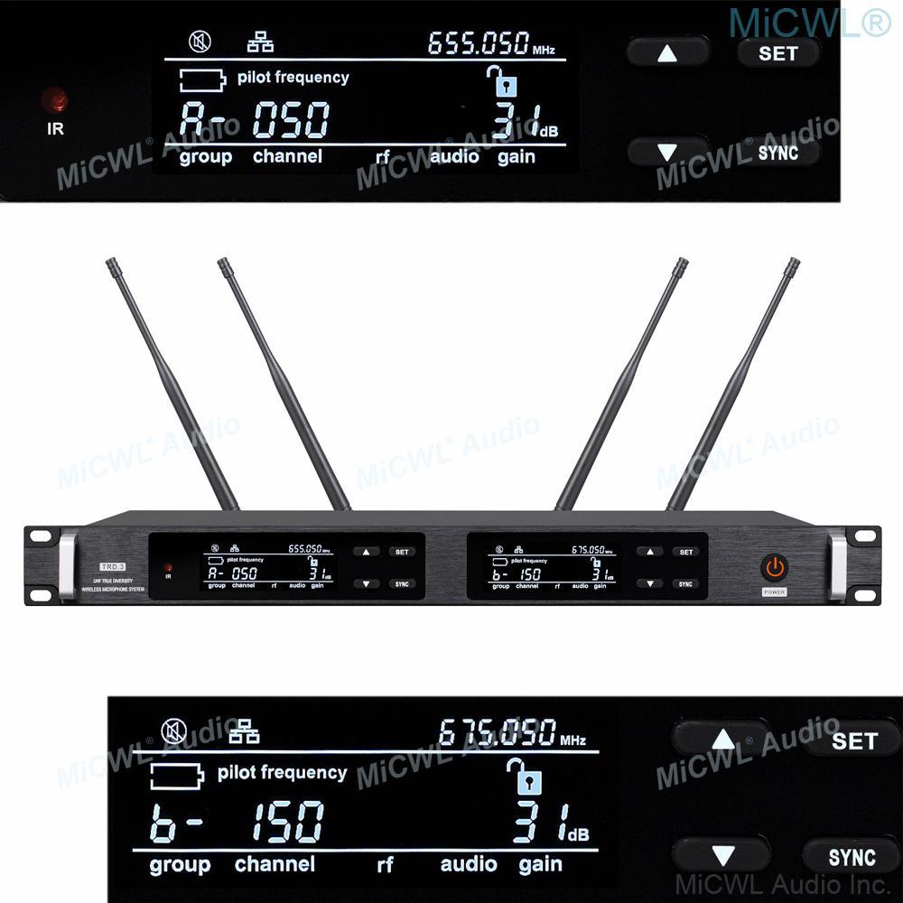 Genuine EM 6000 Digital Dual Handheld Wireless Microphone True Diversity Stage vocal concert Unparalleled High-end System - MiCWL Audio Inc