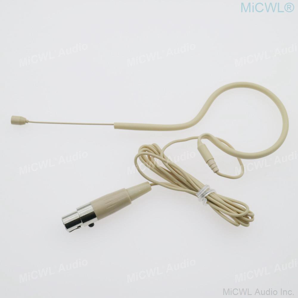 Best Quality Strong Frame Dual ear Headset Single ear Hook Microphones for Shure Wireless Microphones System Mini XLR 4Pin TA4F - MiCWL Audio Inc
