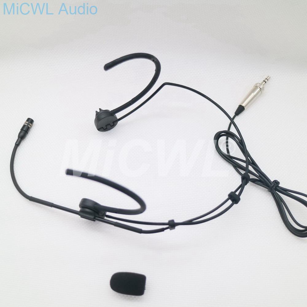 High-Quality Condenser Dual Hook Headset Foldable Microphone Adjustable Uni-directional Headset Microphone For Sennheiser - MiCWL Audio Inc