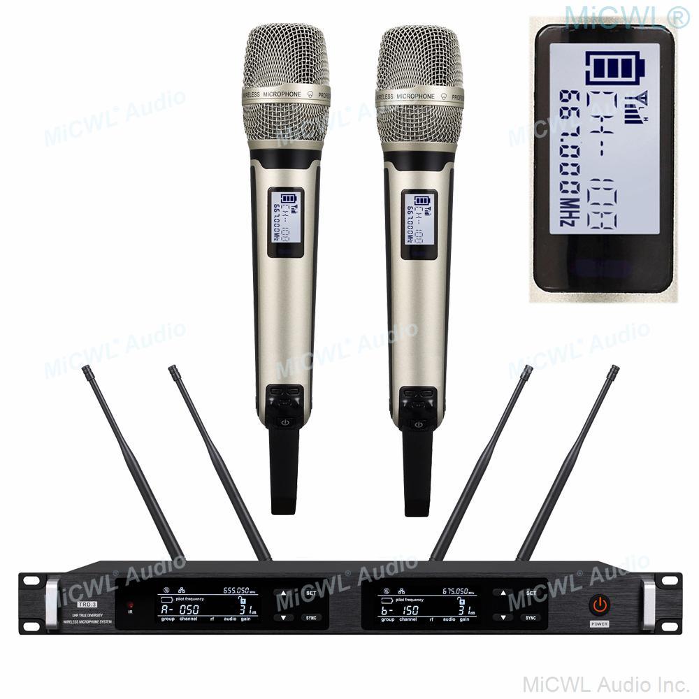 Genuine EM 6000 Digital Dual Handheld Wireless Microphone True Diversity Stage vocal concert Unparalleled High-end System - MiCWL Audio Inc
