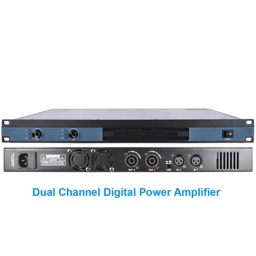 MiCWL Audio Dual Channel 2600W Digital Amplifier 4 Channel 6400 Watts High Power AMP 1U 19 inch Design - MiCWL Audio Inc