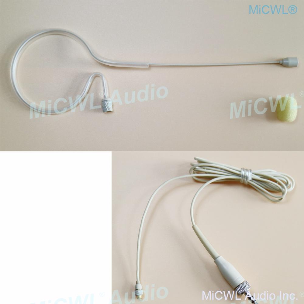 Replaceable Ear Headset HeadMic Microphone for Sennheiser Wireless 3.5mm Lock Detachable Cable - MiCWL Audio Inc
