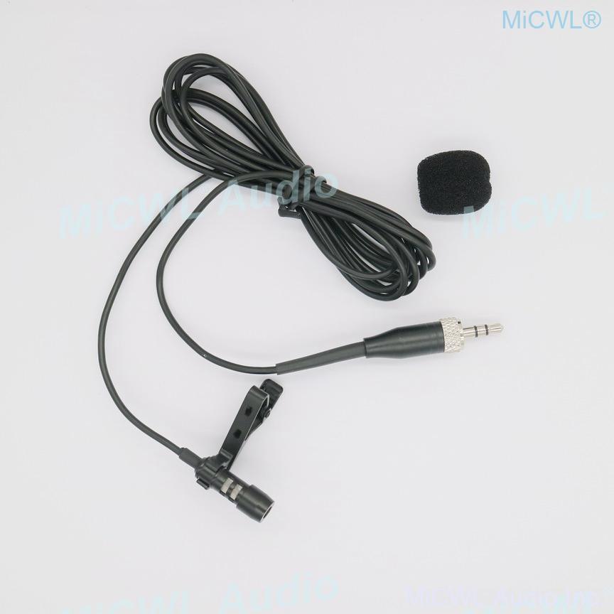 Black SL Tie Clips Lavalier Lapel Microphone For Sennheiser ew100 sk100 Wireless BeltPack Omnidirectional Uni-diectivity - MiCWL Audio Inc