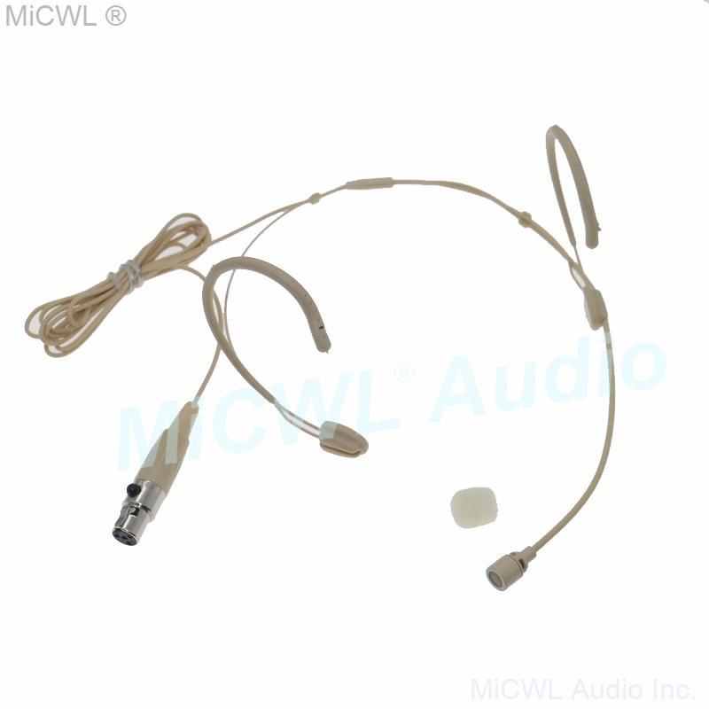 CS98 Earset Hook Headset Cardioid Microphone for Shure SLXD PGX SLX ULX QLX GLX Wireless BeltPack Face Head Mics - MiCWL Audio Inc