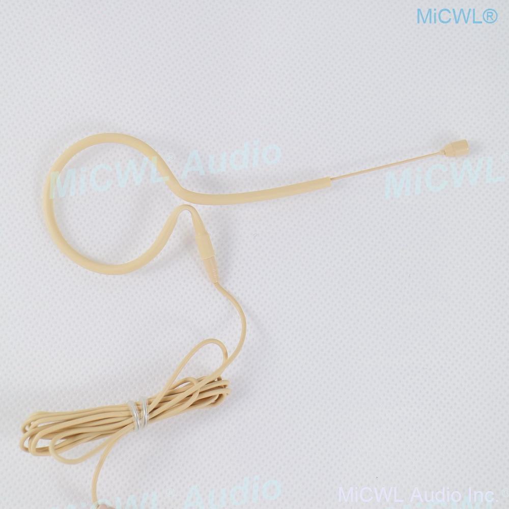 High Quality Beige Black Headset Microphone For MiPro Audio Wireless earset Mics System 4Pin mini Lock - MiCWL Audio Inc