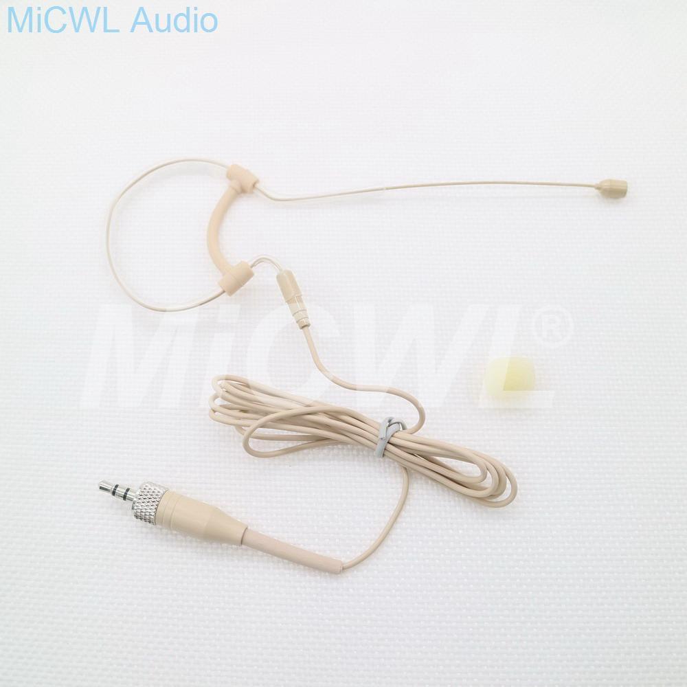 Single Ear Microphone Hook Omni-directional Head Worn Condenser Earphones For Sennheiser Wireless System Stage Performance - MiCWL Audio Inc